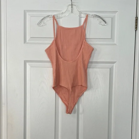 Wilfred Coral Ribbed Bodysuit - Picture 3 of 4